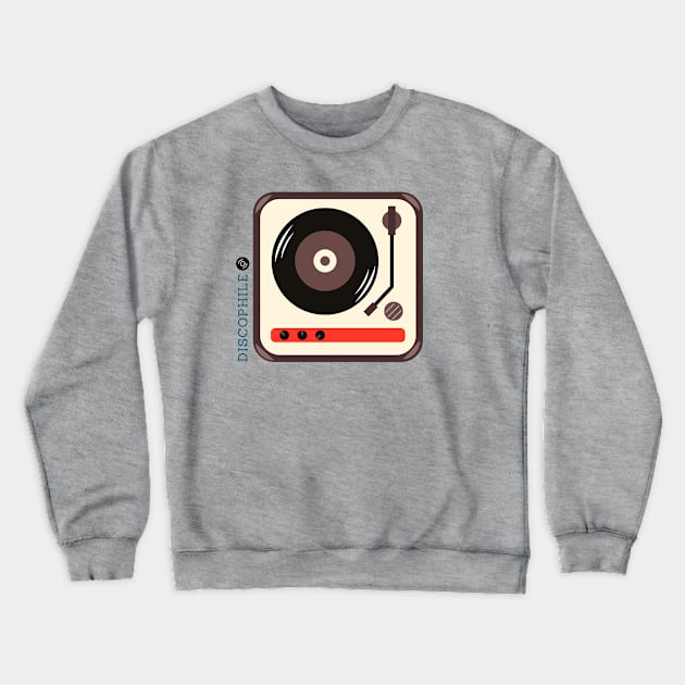 Audiophile Turntable Crewneck Sweatshirt by Danderwen Press